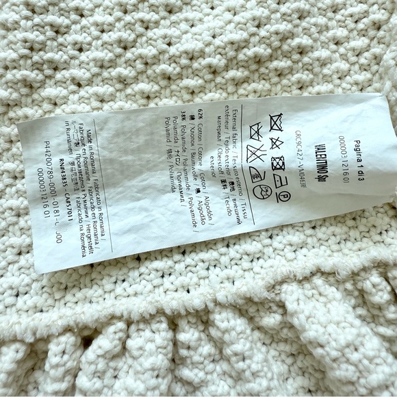 RED Valentino women sweater zipper jacket size L Authentic - Picture 6 of 8